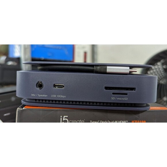 D- j5create Type-C Dock Dual 4K HDMI (JCD3198) - Open Box - Picture 11 of 14